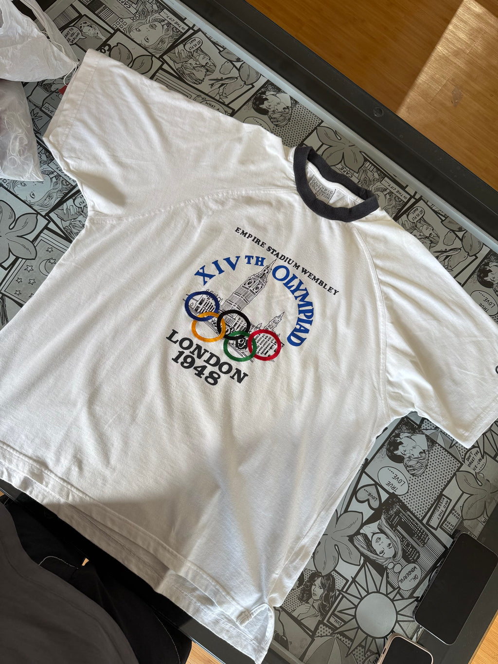 Vintage 1948 london olympiad t-shirt