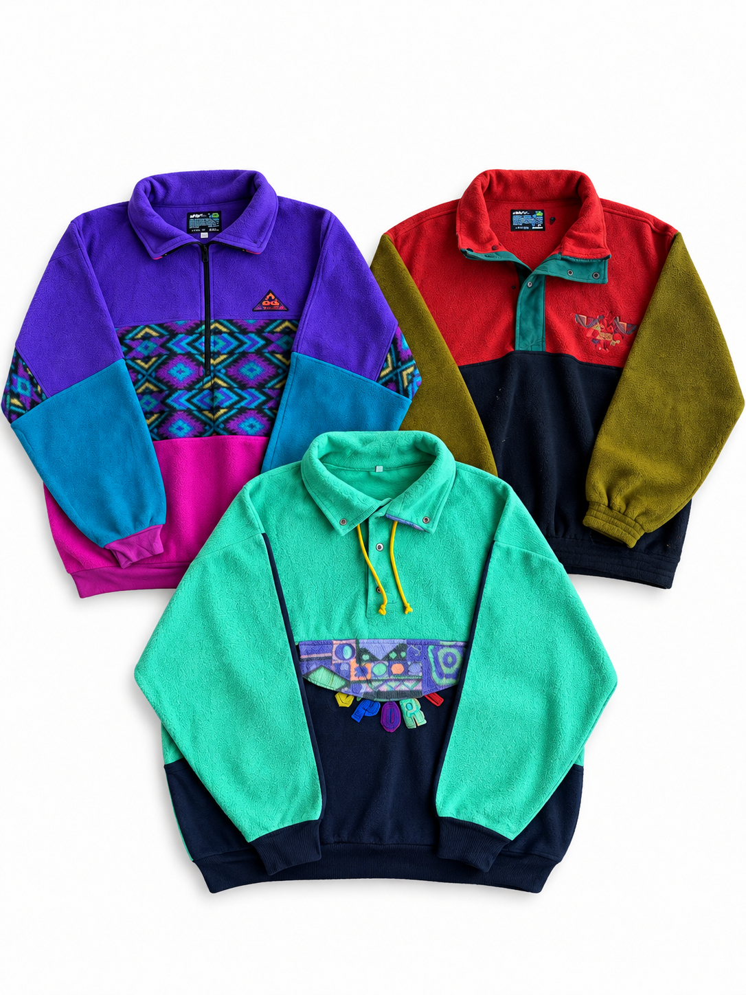 Grade A mix vintage crazy fleece (min. 5 pieces)